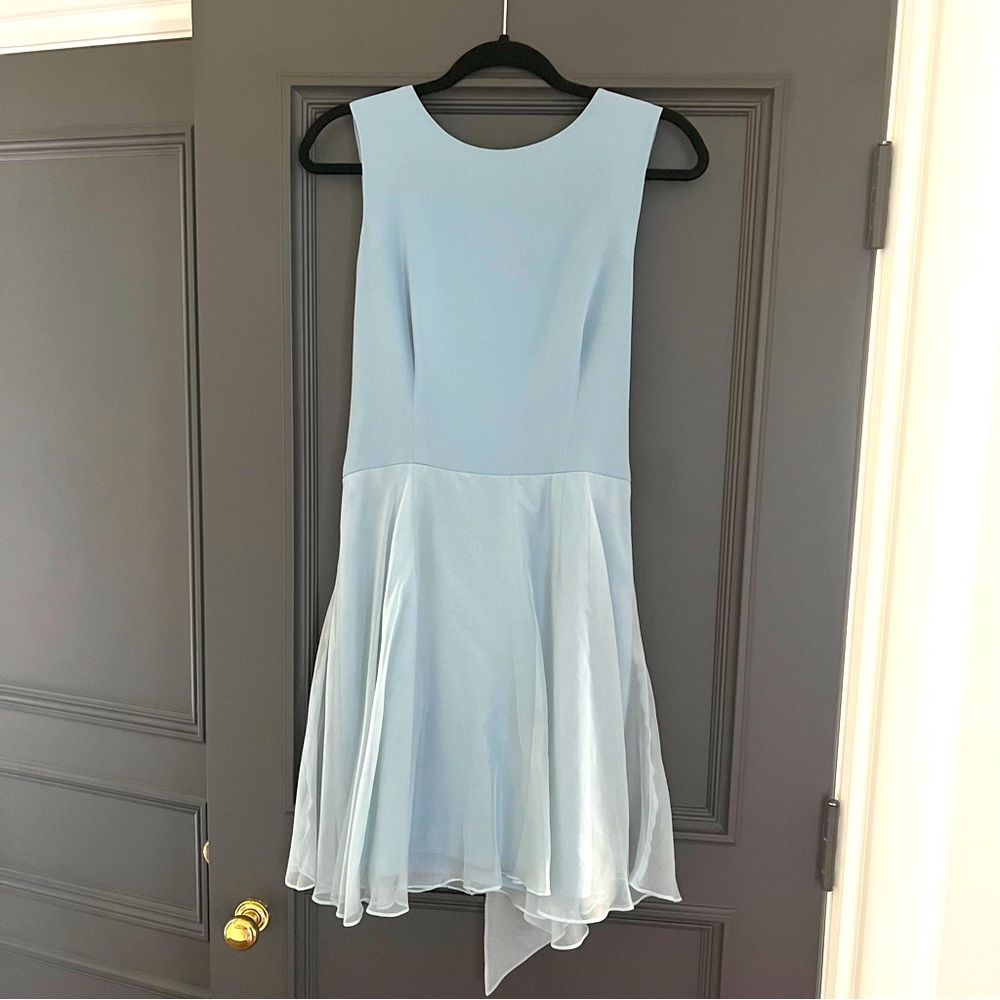 VNTG Elizabeth Wayman tie back sheath dress
